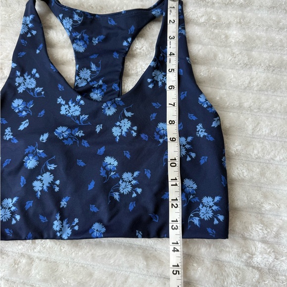 Z by Zella Longline Floral Blue Sports Bra - Picture 6 of 7